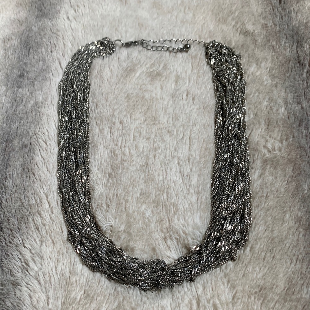 Francesca Collection’s Silver Statement Necklace